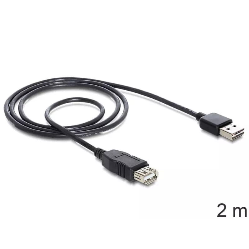 Cavo USB DeLOCK EASY-USB 2.0-A 2 m nero