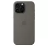 Custodia in silicone con MagSafe per iPhone 16 Pro Max - grigio pietra