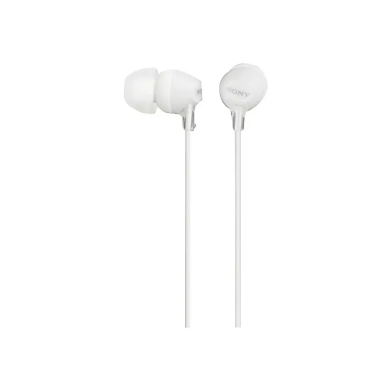 Sony MDR-EX15LP, Con filo, 8 - 22000 Hz, Musica, 3 g, Cuffie, Bianco