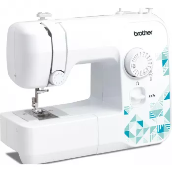 Macchina per cucire Brother X17S semiautomatica elettromeccanica — 17 punti, 750 SPM, braccio libero