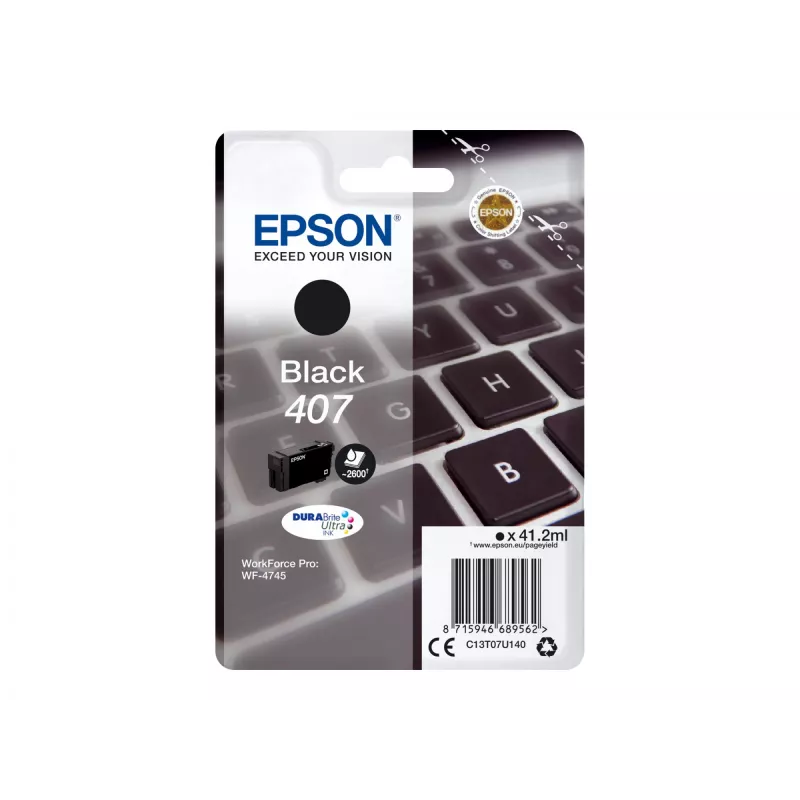 Cartuccia d'inchiostro Epson WF-4745 1 pezzo originale High (XL) Yield nero