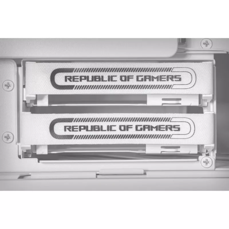 ASUS ROG GR701 Hyperion White, PC, Bianco, ATX, EATX, micro ATX, Mini-ITX, Alluminio, Multi, Front