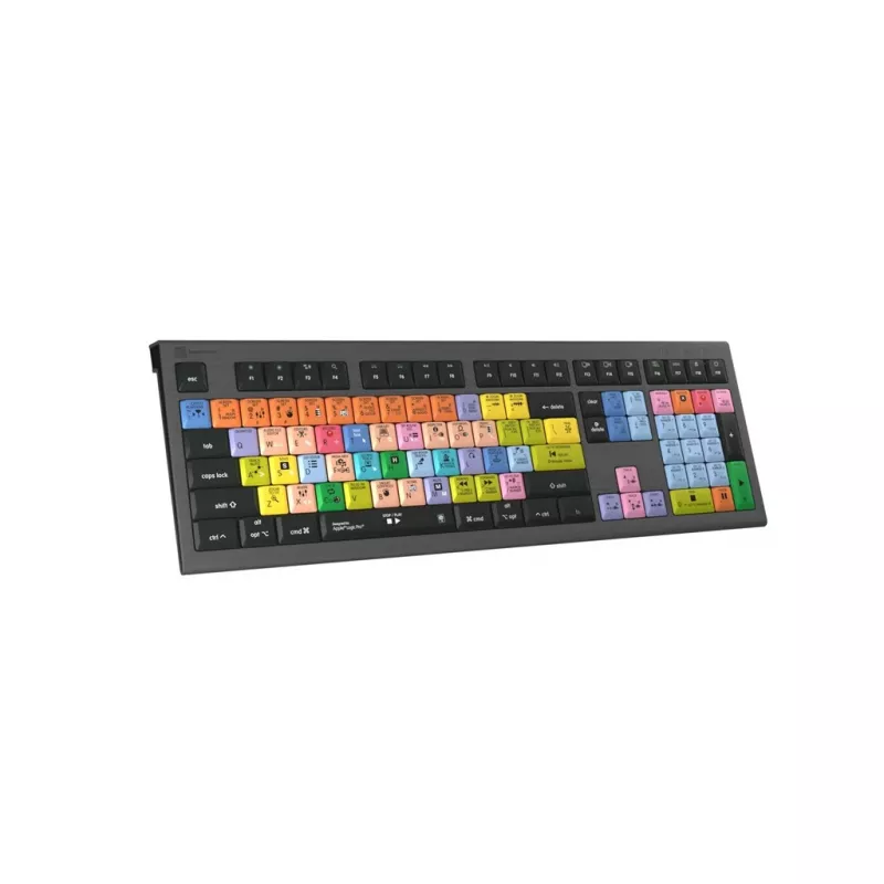 Tastiera Logickeyboard LKB-LOGXP2-A2M-UK universale USB QWERTY UK inglese nero