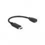 Cavo USB DeLOCK 65578 USB 2.0 0,15 m USB-C Micro-USB B nero