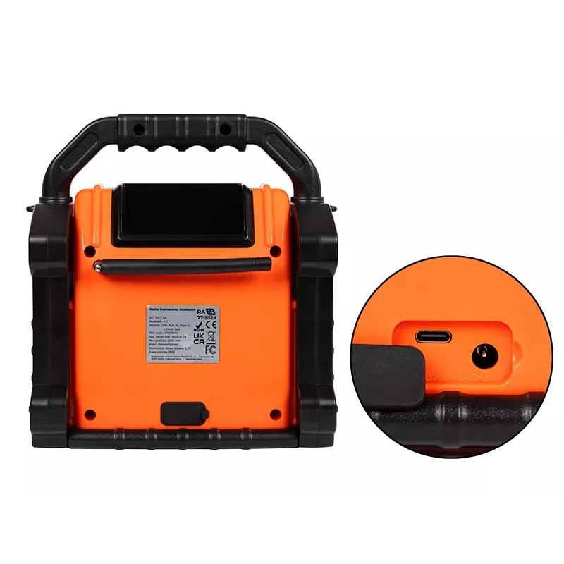 Radio AM/FM portatile BLOW RA14 radio da cantiere, a batteria, ricezione AM e FM