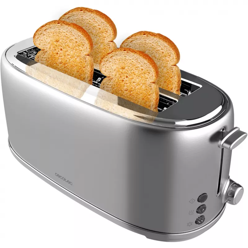 Cecotec 3207 4 fette di pane tostato o 2 fette grandi di pane casereccio