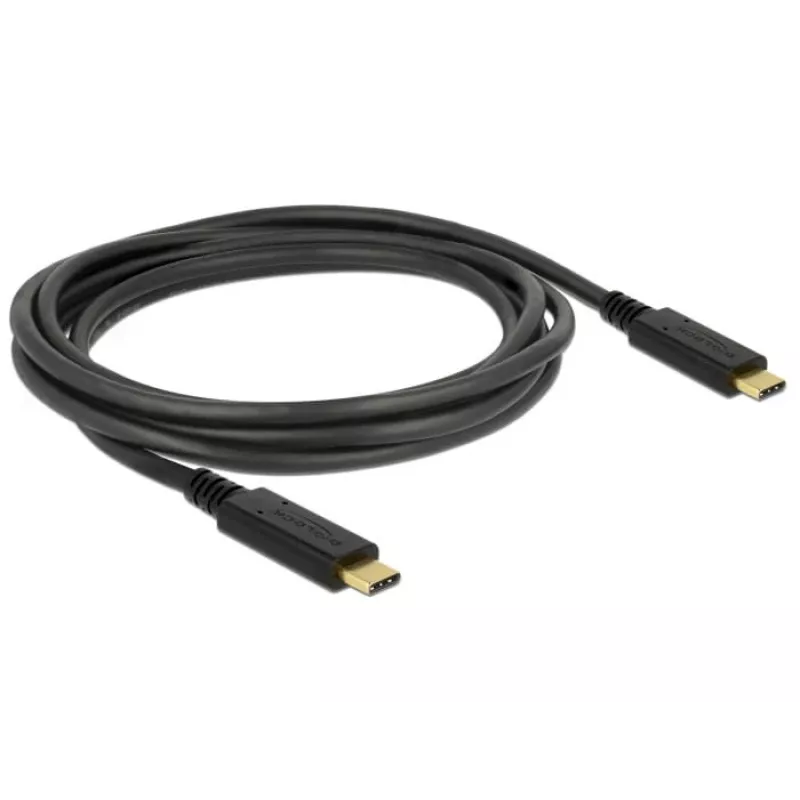 Cavo USB DeLOCK 83668 USB 3.2 Gen 1 2m USB C nero