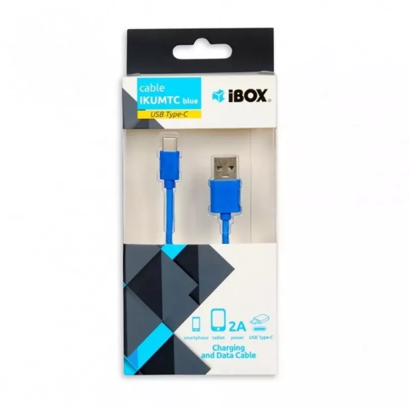 Cavo IBOX USB A a USB C IKUMTCB — 1 m, USB 2.0, blu