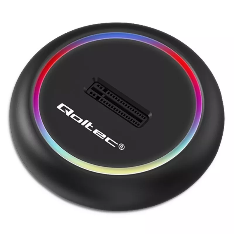 Docking station per SSD M.2 QOLTEC 52275 per unità SATA e NVMe, porta USB