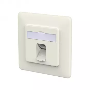 METZ CONNECT presa di connessione E-DAT C6A LSA++ 1 porta UP bianco puro
