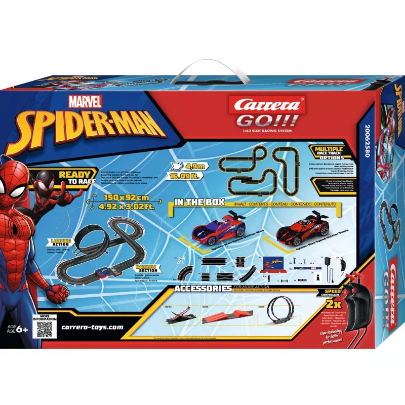 CARRERA Racetrack Spider modello da corsa 20062580 set slotcar