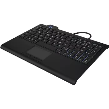Tastiera KeySonic KSK-3210ELU (DE) home USB QWERTZ tedesco nero