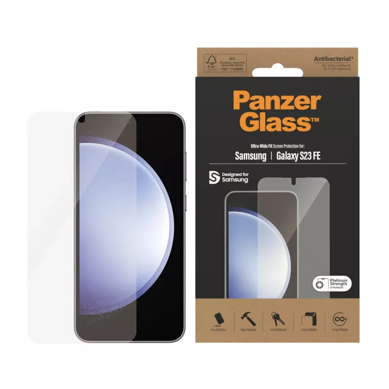 PanzerGlass ® Pellicola protettiva per display Samsung Galaxy S23 FE | Ultra-Wide Fit