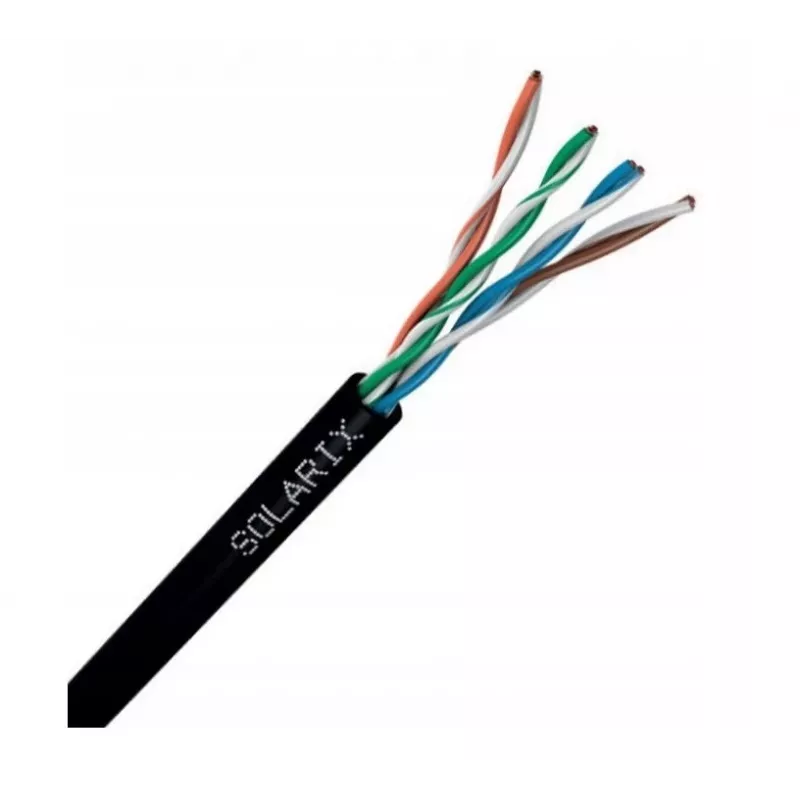 Cavo di rete Solarix SXKD-5E-UTP-PE UTP CAT5E 305m nero