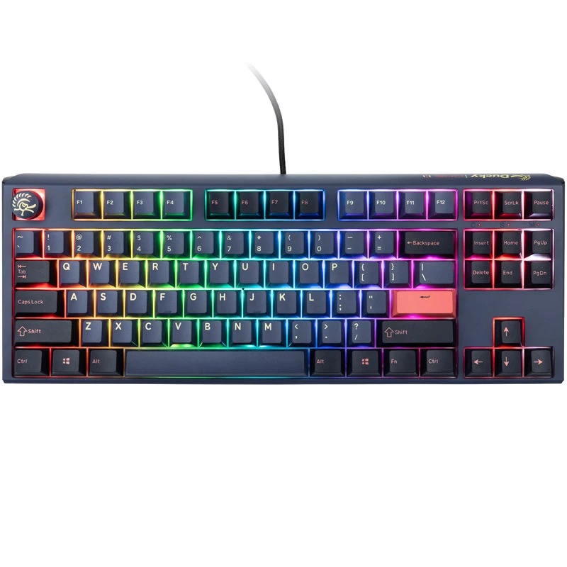Ducky One 3 Cosmic blu TKL tastiera gaming, RGB LED - MX-Ergo-Clear (US)