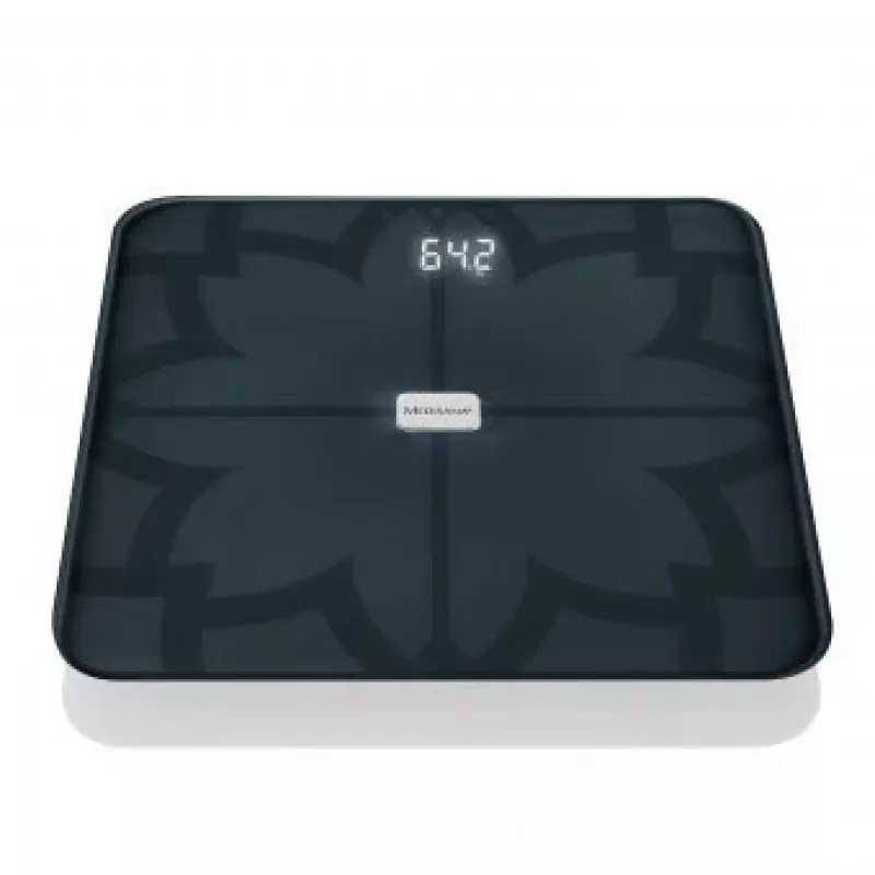 Medisana BS 450 bilancia pesapersone con analisi corporea, max 180kg, nero, Bluetooth, sensori ITO (40510)