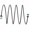 Goobay Cavo patch CAT 6A ultra-flessibile sottile U/FTP nero - connettore extra-corto (74320)