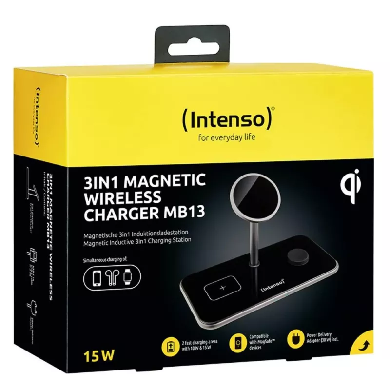Intenso MB13 cuffie wireless USB ricarica rapida nero