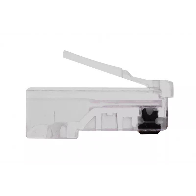 Connettore maschio RJ45 GEMBIRD PLUG3UP6/100, Cat5, connettore dritto, trasparente, contatti dorati, confezione da 100