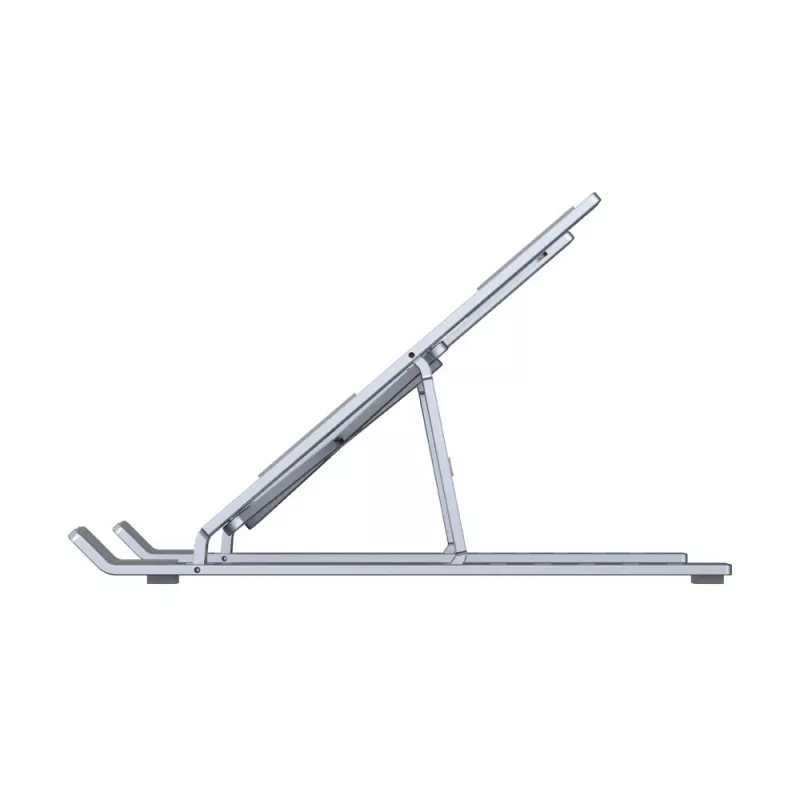 Unitek OT155SL supporto pieghevole per laptop, alluminio, argento
