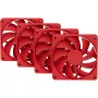 Ventola per computer HYTE FA12-RR-4 120 mm, 1500 giri/min, 72 m³/h, 1,6 mmH2O, cuscinetto fluidodinamico, rosso, confezione da 4