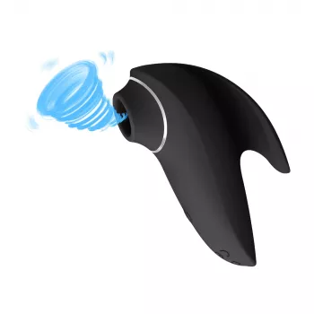 Massaggiatore clitorideo Erolab Dolphin VVS01b nero — impermeabile, ricaricabile