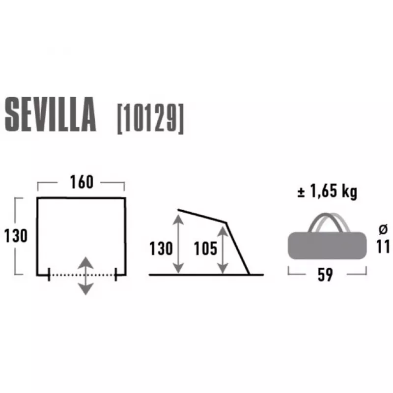 Tenda High Peak Sevilla blu grigio
