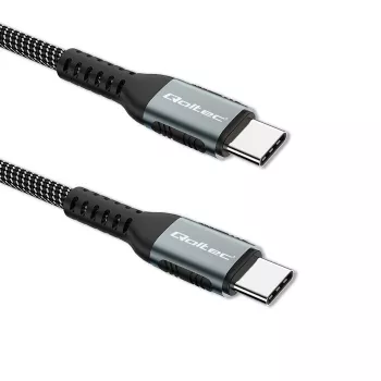 Cavo USB Qoltec 52358 1,5 m USB-C nero USB 2.0 0,48 Gbit/s