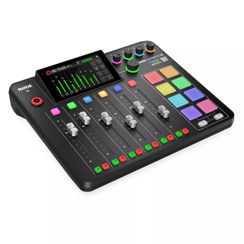 RØDE RØDECaster Pro II studio di produzione podcast, XLR, jack, USB-C, nero
