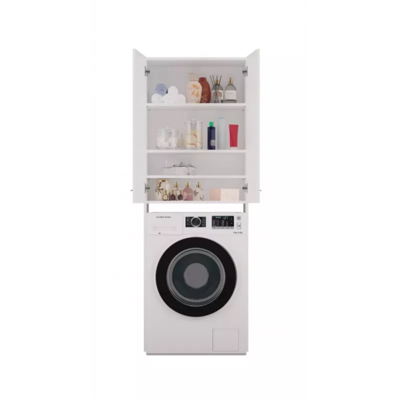 Mobile contenitore da bagno Top e Shop POLA DD BIEL – a parete, struttura bianca, 4 ripiani
