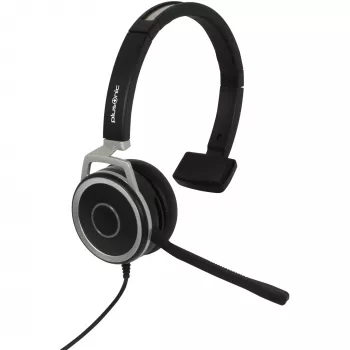 Cuffie con filo Plusonic 6208-15.1P monaurali USB e jack 3,5 mm