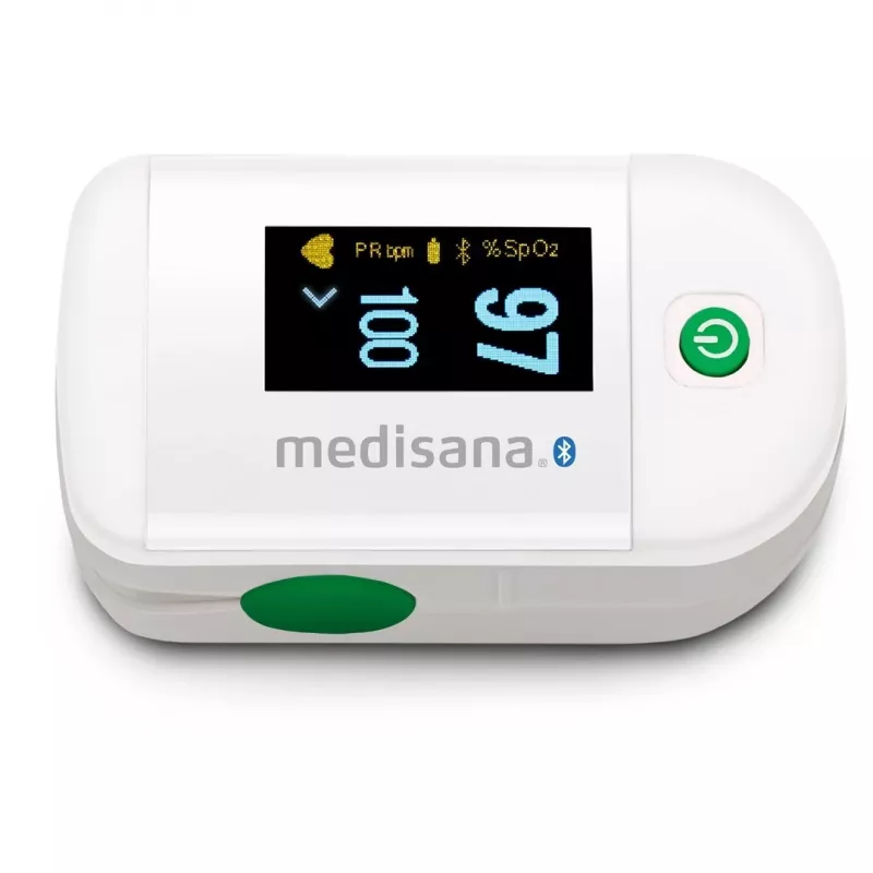 Pulsossimetro Medisana PM 100 Connect, grigio/bianco