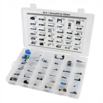 Kit sensori ALLNET 4duino set 40-in-1 con vari sensori e moduli per progetti con microcontrollore