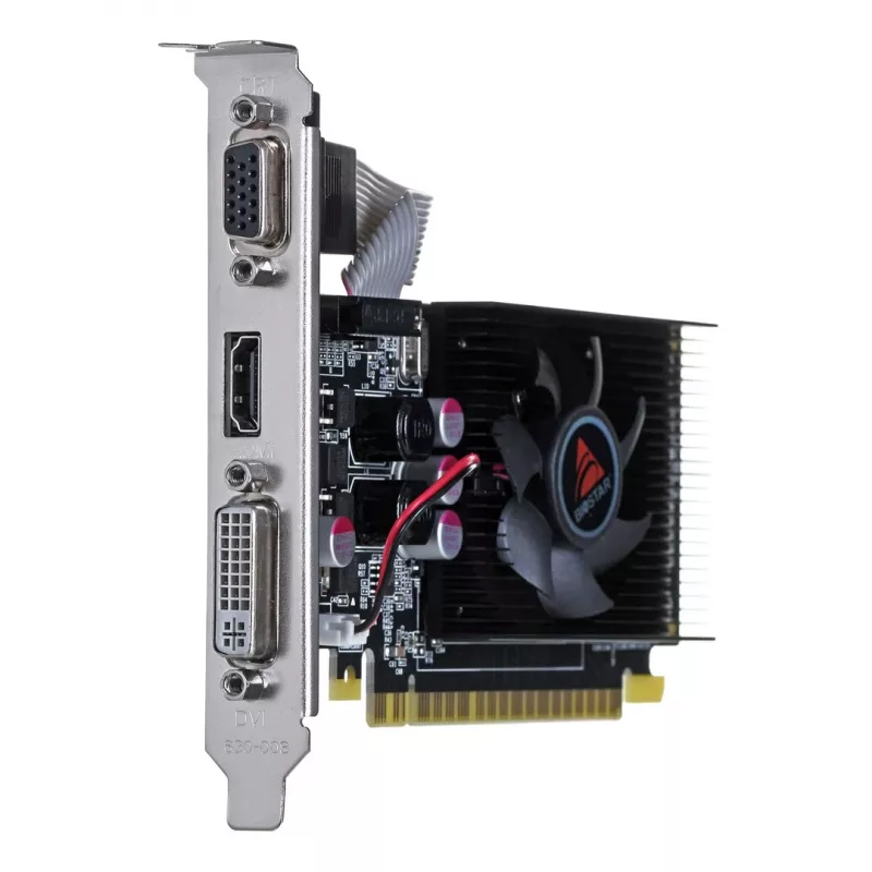 Scheda grafica BIOSTAR GeForce GT 610 — 2 GB GDDR3, 64-bit, PCIe x16, 700 MHz