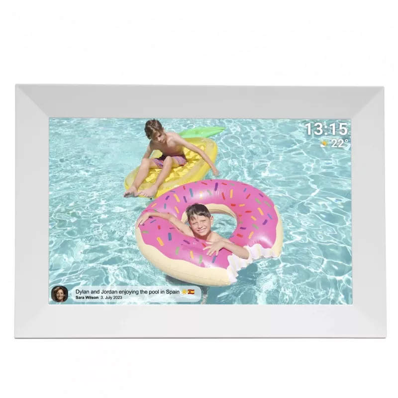 Denor cornice digitale con FRAMEO 10.1 16GB bianca