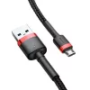 Cavo Micro-USB Baseus Cafule 1,5A 2 m (rosso e nero)
