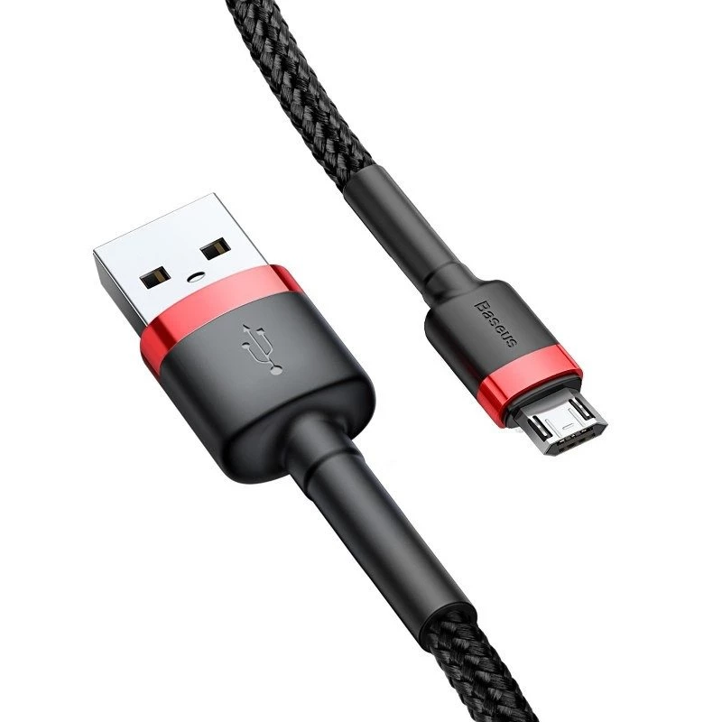 Cavo Micro-USB Baseus Cafule 1,5A 2 m (rosso e nero)