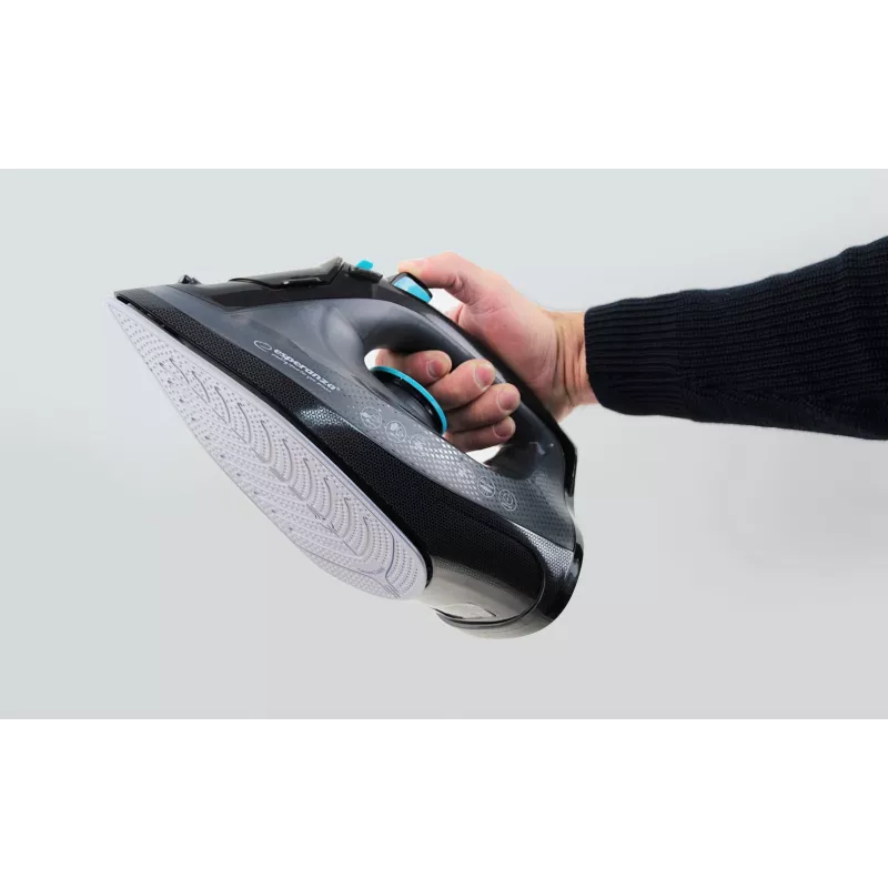 Ferro da stiro a vapore Esperanza EHI010 con piastra in ceramica grigio, nero 2600 W