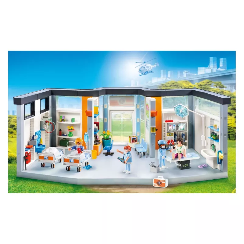 Personaggio Playmobil 70191 Reparto ospedaliero arredato 297 pezzi