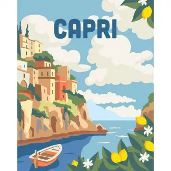 Set di pittura Ravensburger CreArt Capri – set di pittura su tela di Ravensburger