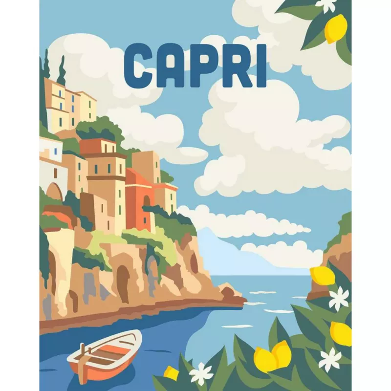 Set di pittura Ravensburger CreArt Capri – set di pittura su tela di Ravensburger