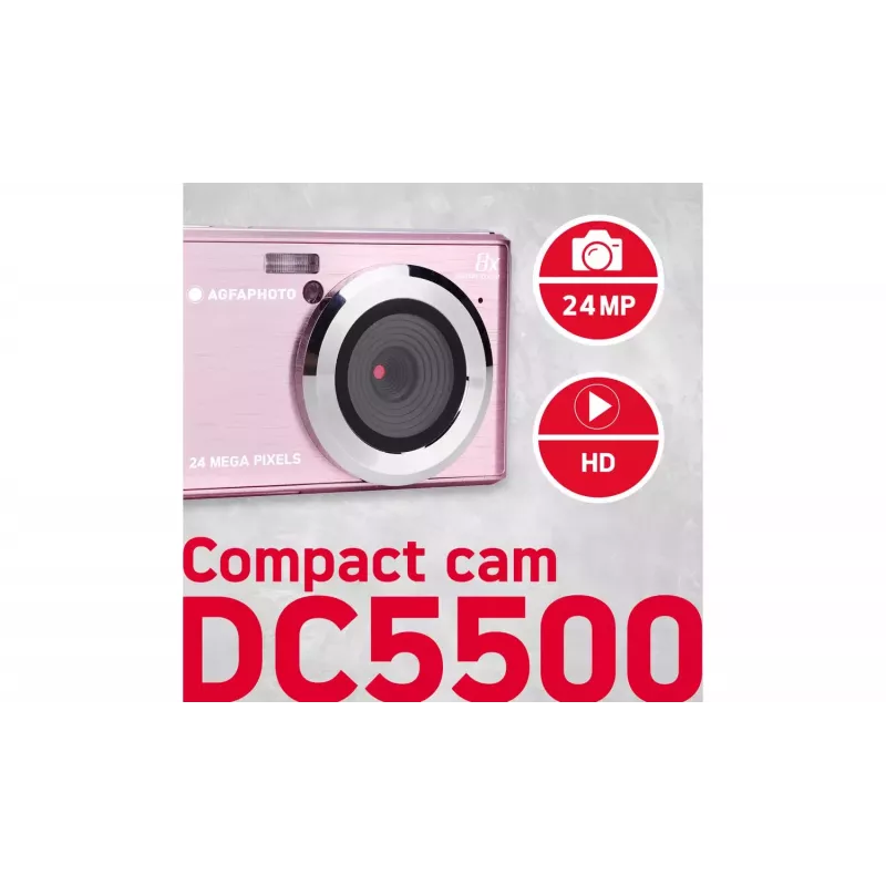 Fotocamera compatta AgfaPhoto DC5500 24 MP CMOS 5600 x 4200 pixel rosa