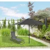 Ombrellone da giardino Extralink pieghevole 3 m, grande, grafite