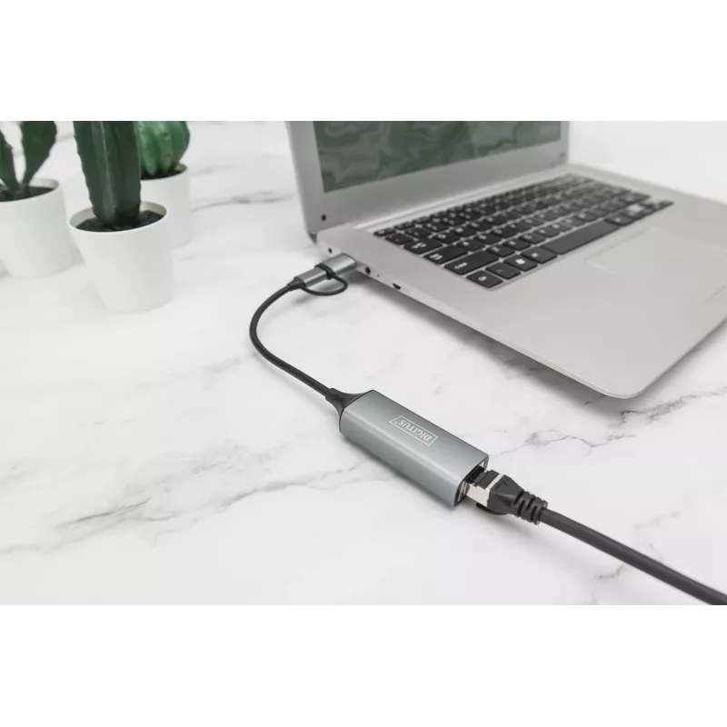 Adattatore USB Type-C Gigabit Ethernet Digitus DN-3028