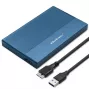 Case esterno per SSD/HDD 2,5 pollici QOLTEC 52276 USB 3.0 SATA fino a 2 TB