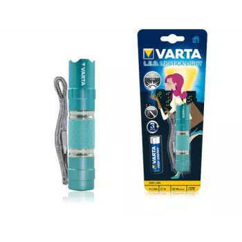 Torcia portatile Varta LED Lipstick Light rosa turchese