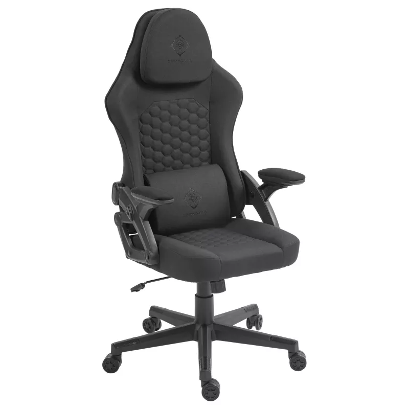 Sedia da gaming Deltaco DC130 Soft Woven Mesh nera (GAM-180)