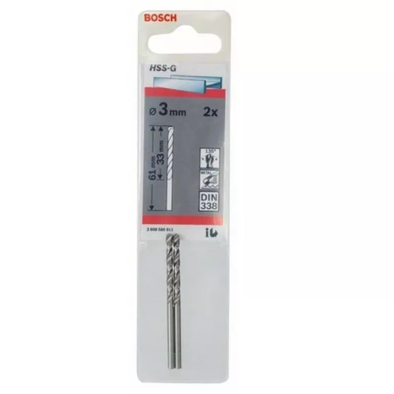 Punta elicoidale Bosch punta per metallo HSS-G DIN 338