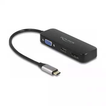 Adattatore DeLOCK USB Type-C su VGA HDMI DisplayPort 4K 60 Hz