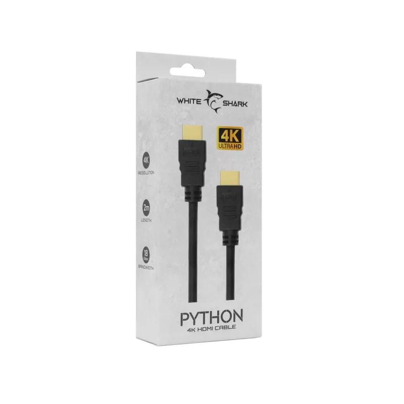 Cavo HDMI White Shark Python 2.0 M/M 2m – 4K@60Hz